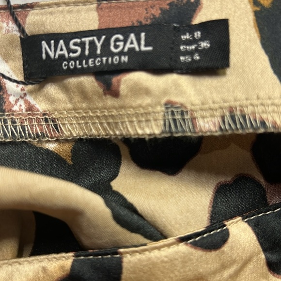 Nasty Gal Leopard Print Faux Wrap Skirt - Picture 5 of 6